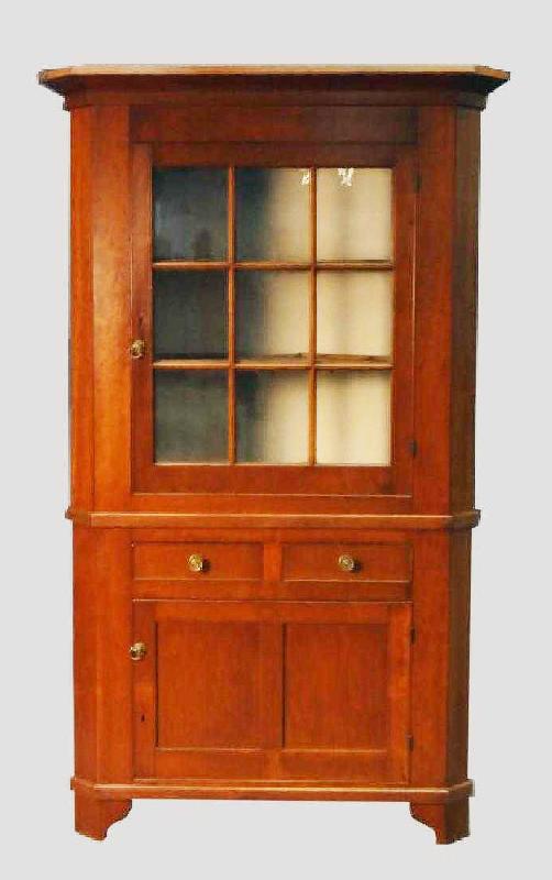 Corner Cupboard - Dig Antiques Cherry Corner Cupboard Linda Rosen Antiques - Corner Cupboard - Dig Antiques