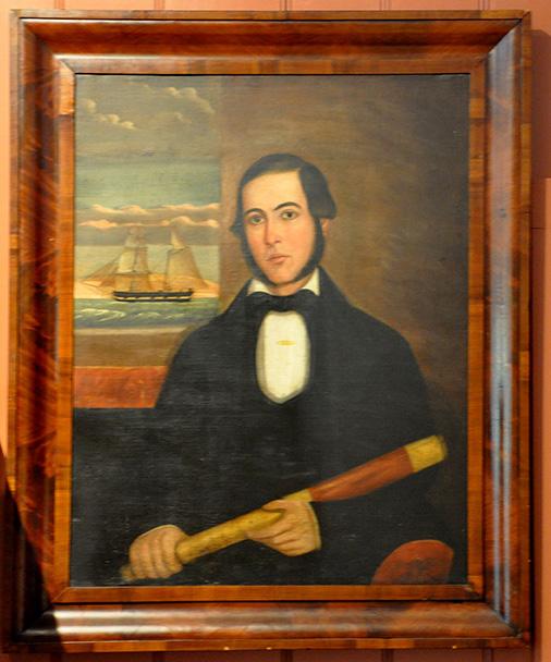 Portraits Of A Sea Captain And Wife Isaac Sheffield Linda Rosen Antiques