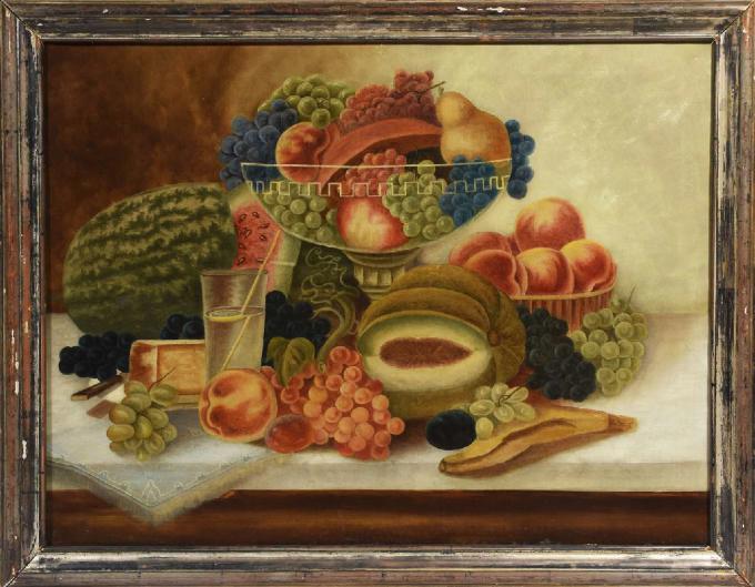 Still-Life Painting of Fruit