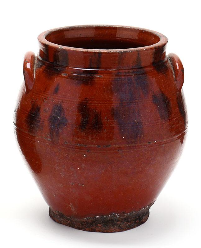 Large Decorated Redware Jar