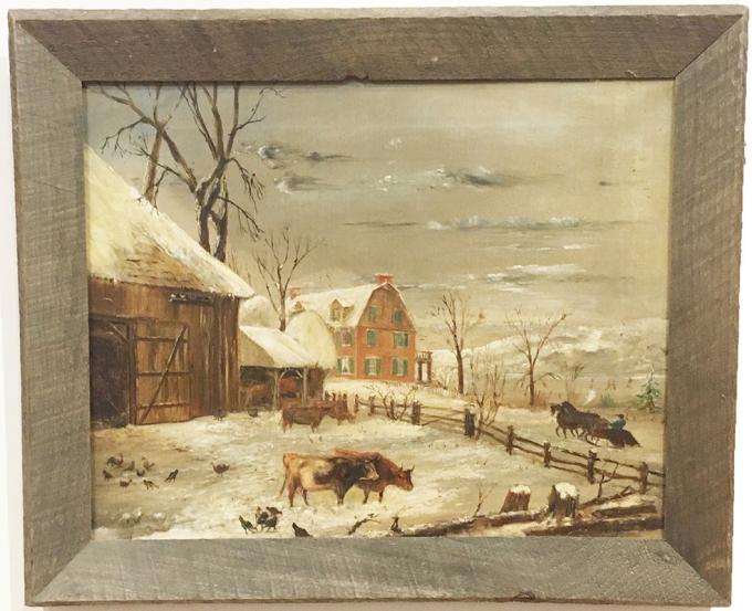 Painting - "Winter at the Farm"