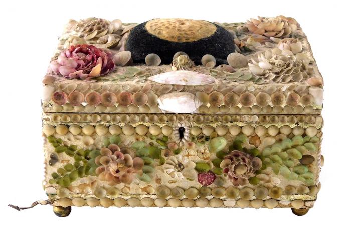 Shell Decorated Sewing Box