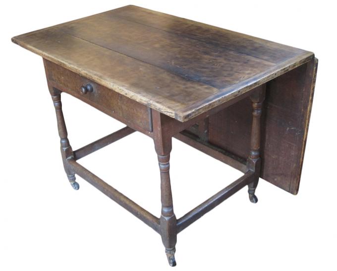 18th Century Tavern Table w/Drop Leaf