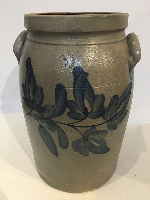 Three-Gallon Pennsylvania Stoneware Crock