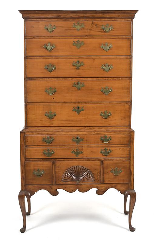 Two-Part Maple Highboy