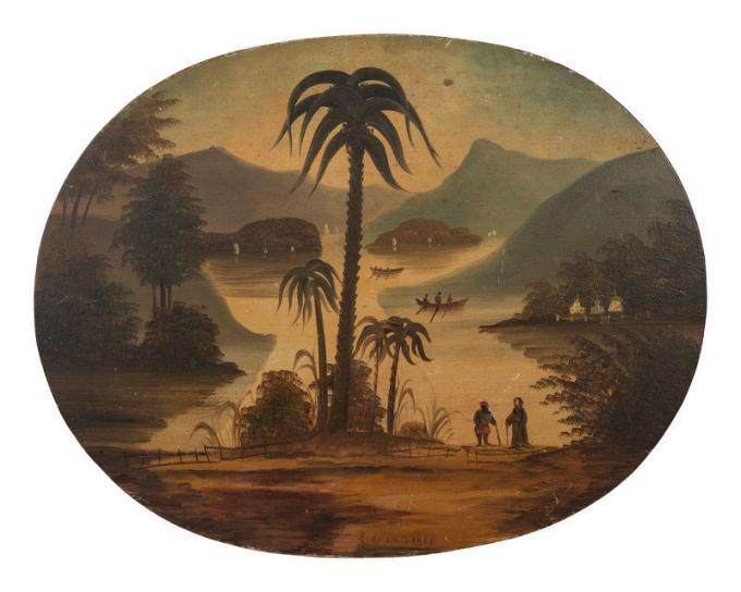 Painting of a Hudson River Scene - Redpath