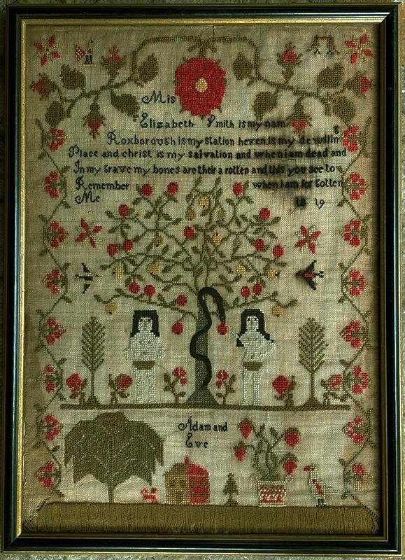 "Adam and Eve" Sampler