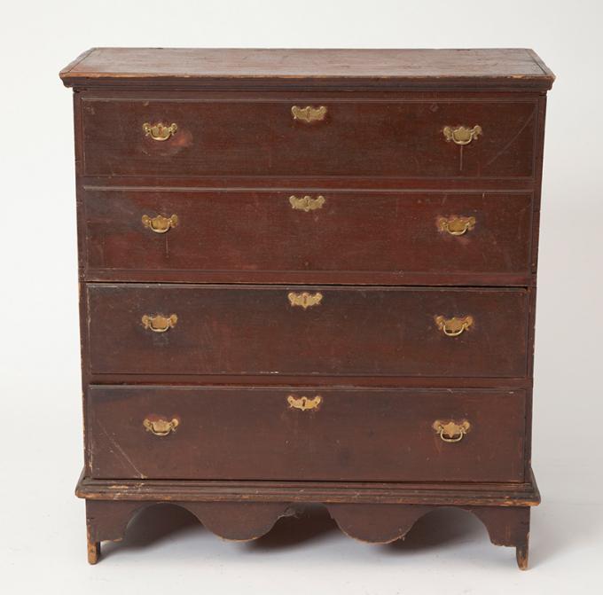 18th Century Painted Blanket Chest