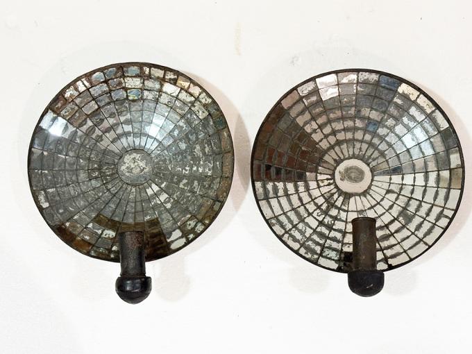 Pair of Mirrored Sconces