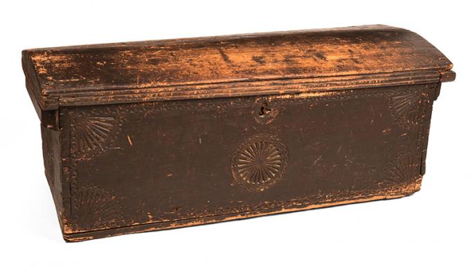 Carved Dome-Top Trunk