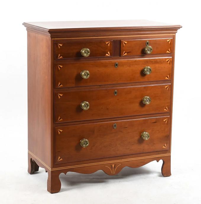 Southern Inlaid Chest of Drawers