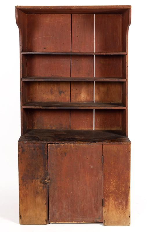 Hooded Pewter Cupboard