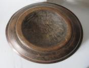 Painted Wooden Pedestal Bowl