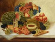 Still-Life Painting of Fruit