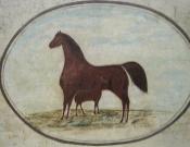 Painting of a Horse and Foal