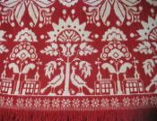 Red and White Coverlet - 1844