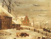 Painting - "Winter at the Farm"