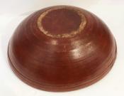 Large Painted Wooden Bowl