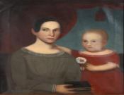 Naive Portrait of Mother & Child