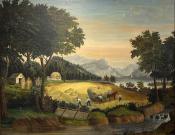 Landscape Painting - "American Harvesting"