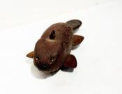 Carved Beaver Ice Fishing Lure