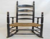 Early Ladder-Back Rocking Chair