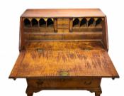 Tiger Maple Slant-Front Desk