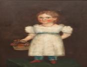 Portrait of a Girl Holding a Basket