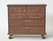 William & Mary Paint Decorated Blanket Chest
