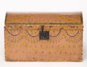 Paint Decorated Dome-Top Box