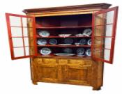 Tiger Maple Corner Cupboard