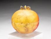 Stone Pomegranate Lidded Jar