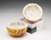 Stone Pomegranate Lidded Jar