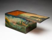 Paint Decorated Slide-Lid Box