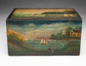 Paint Decorated Slide-Lid Box