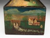 Paint Decorated Slide-Lid Box