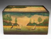 Paint Decorated Slide-Lid Box