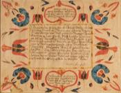 Pennsylvania German Fractur Dated 1811 - Brechall