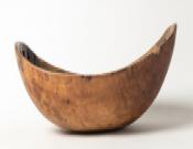 Native American Wooden Bowl w/Finger Holes