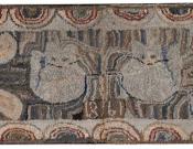 Hooked Rug w/Cats