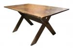 Antique Sawbuck Dining Table
