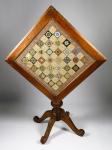 Country Chippendale Tilt-Top Chess Table