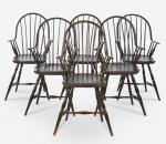 Set of Six Continuous-Arm Windsor Chairs