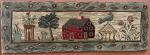 Hooked Rug w/Farm Scene