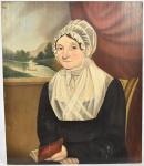 Folk Art Portrait of an Elderly Woman