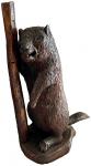 Folk Art Carved Wooden Beaver