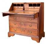 Queen Anne Curly Maple Slant-Front Desk