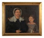 Naive Portrait of a Mother & Child