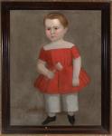 Portrait of a Boy Holding a Hammer