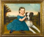 Portrait of a Girl and Her Dog